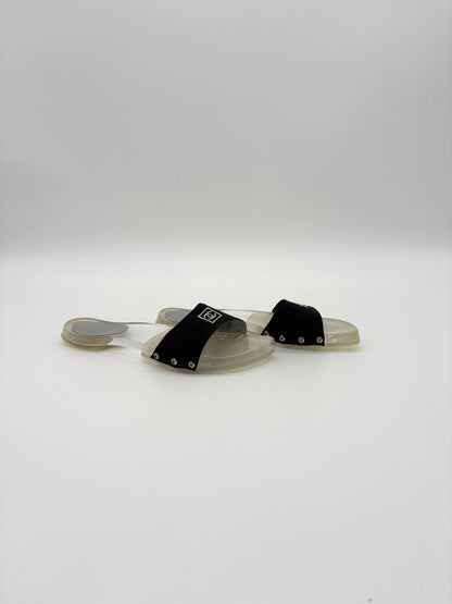 Vintage Chanel Flats Luctie Sport Slides