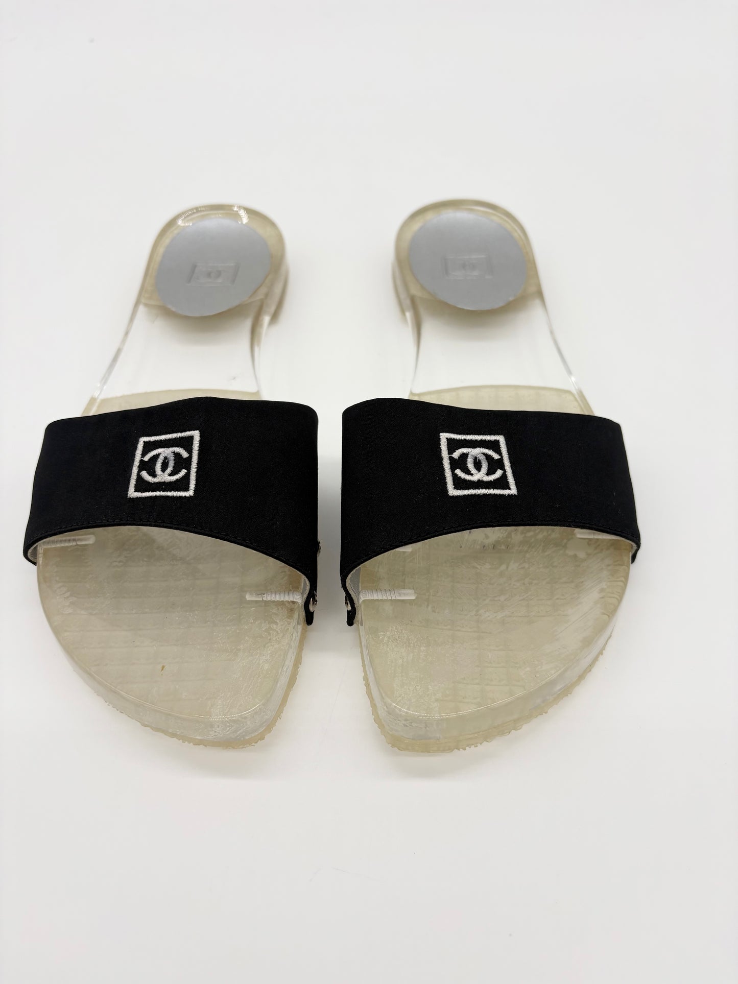 Vintage Chanel Flats Luctie Sport Slides