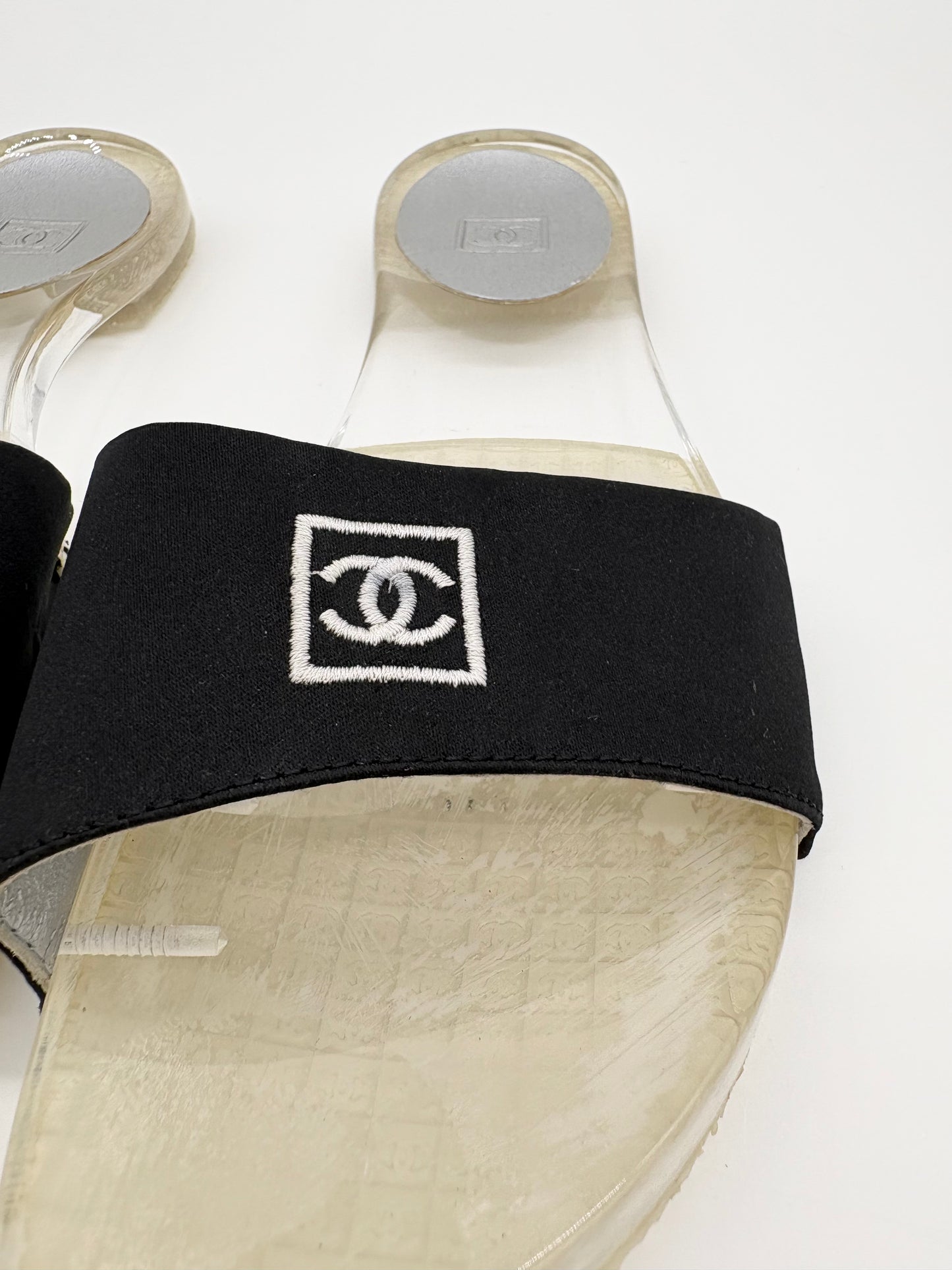 Vintage Chanel Flats Luctie Sport Slides