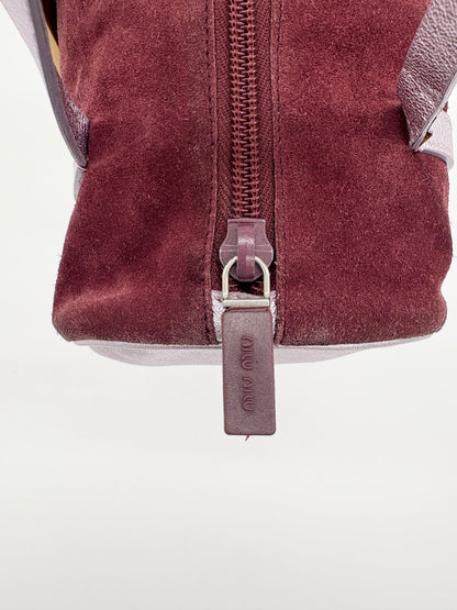 Miu Miu Suede Lighting Bolt Bag