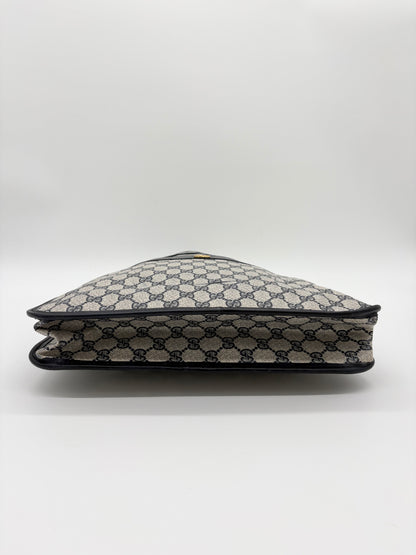 70s Vintage Gucci GG Monogram Shopping Tote Bag