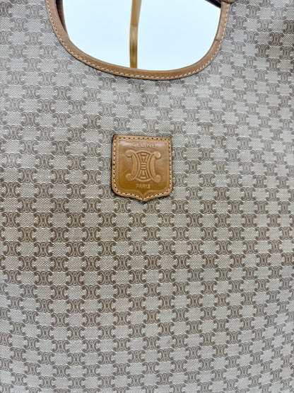 Vintage Celine Macadam Triomphe Tote Bag