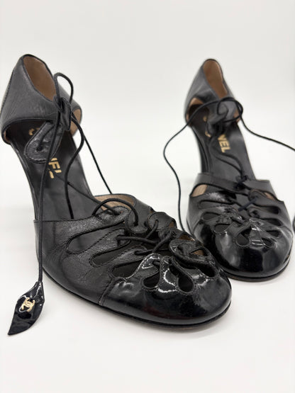 Vintage Chanel Lace Up Ghillie