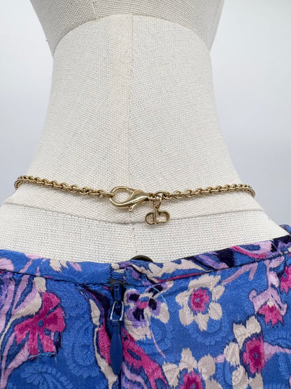 Vintage Christian Dior Logo Letter Charm Necklace ***SOLD***