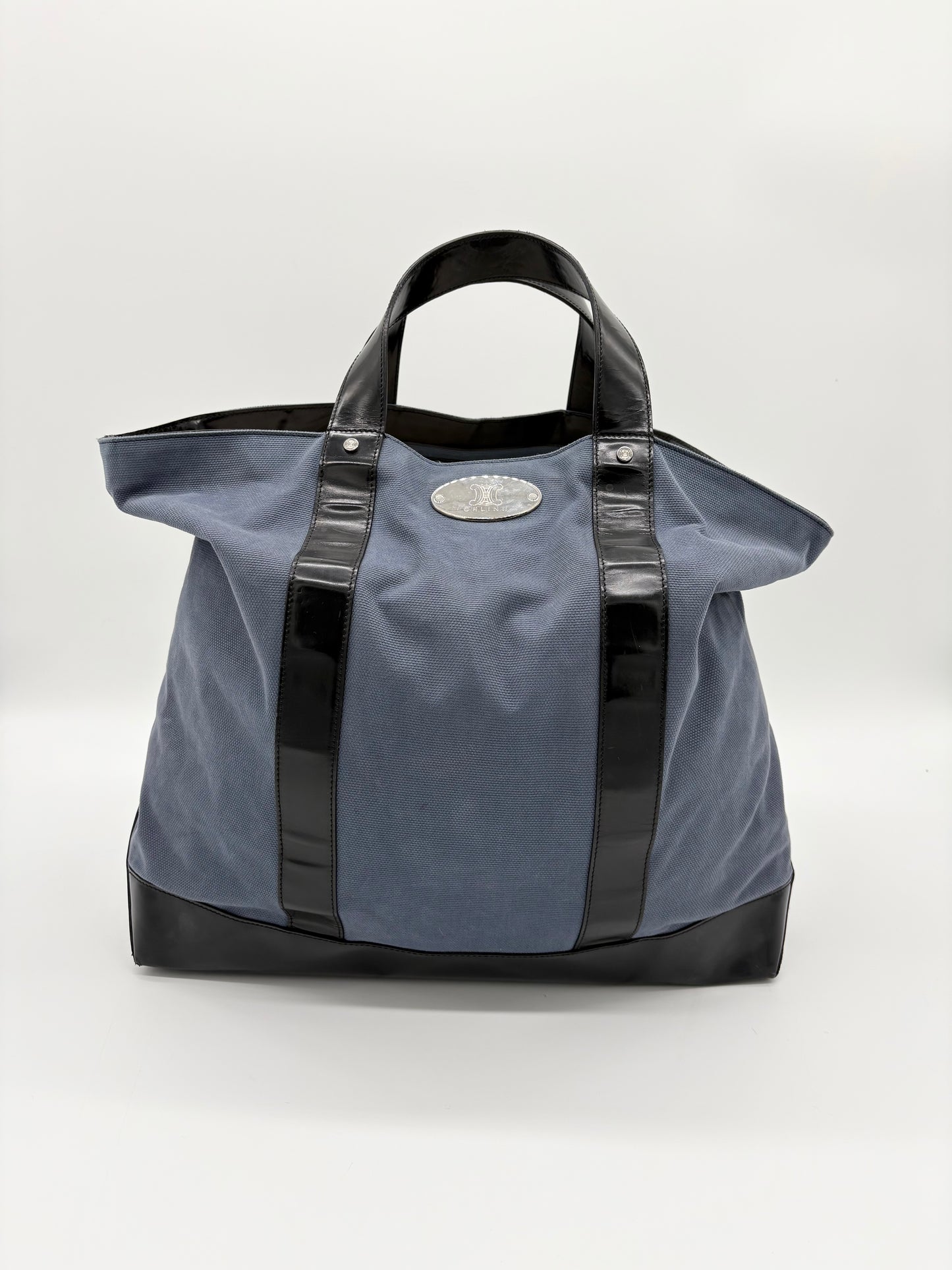 Vintage Celine Cabas Denim Tote