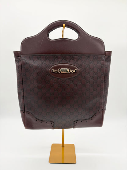 Gucci Guccissima Tote Bag Brown Leather