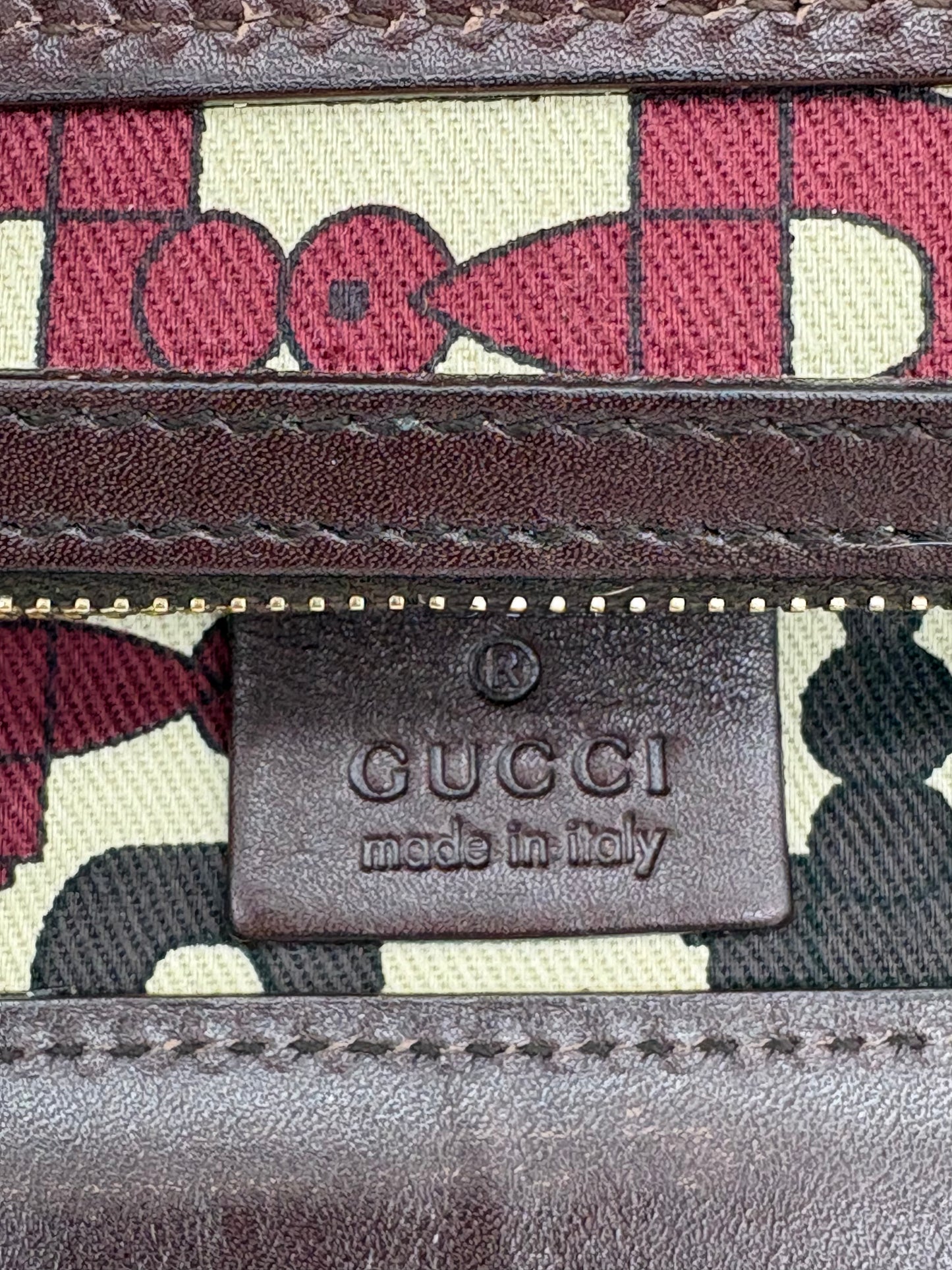Gucci Guccissima Tote Bag Brown Leather