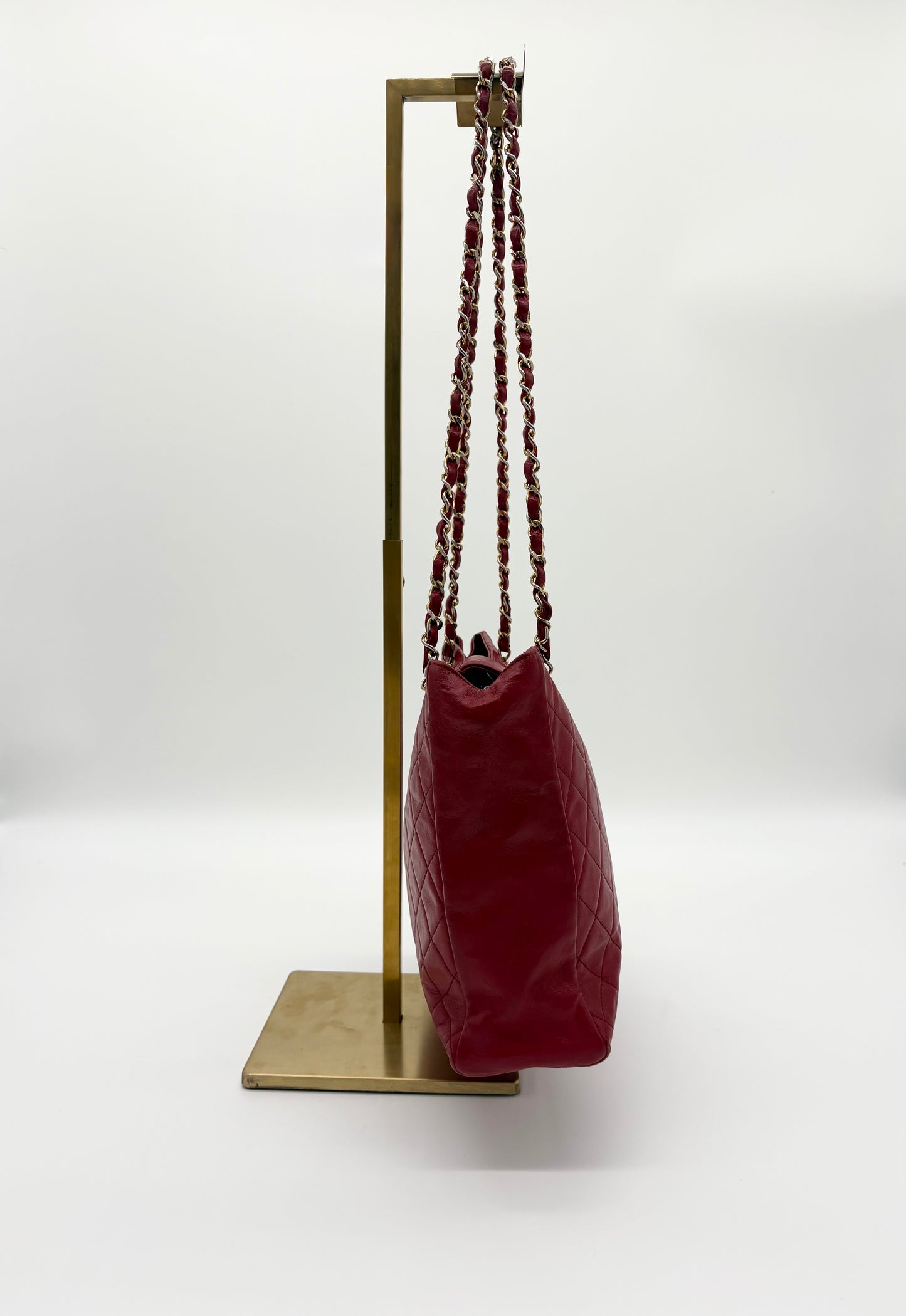 Vintage Chanel Quilted CC Shoulder Bag