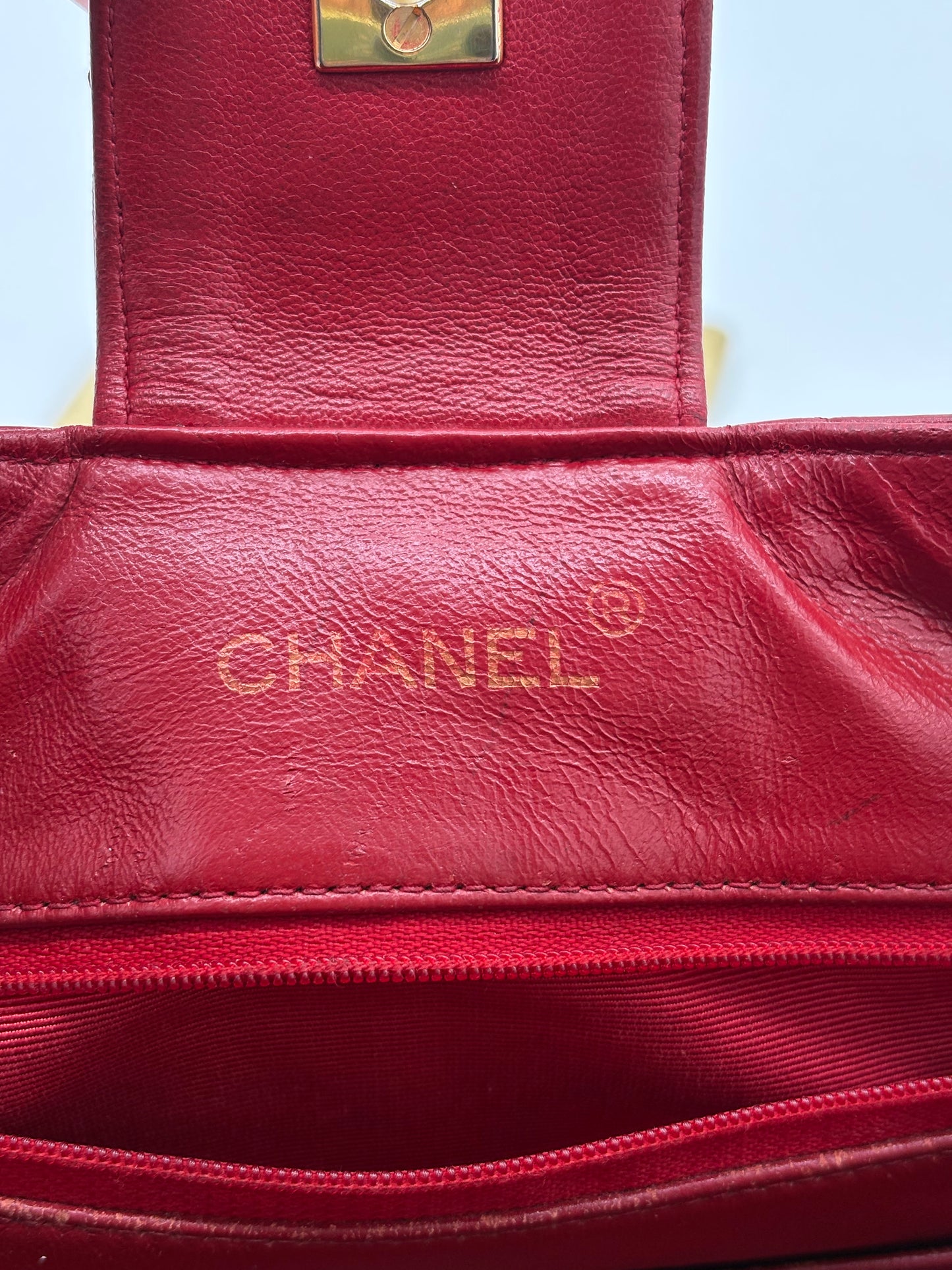 Vintage Chanel Quilted CC Shoulder Bag