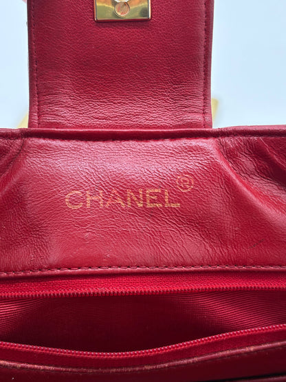 Vintage Chanel Quilted CC Shoulder Bag