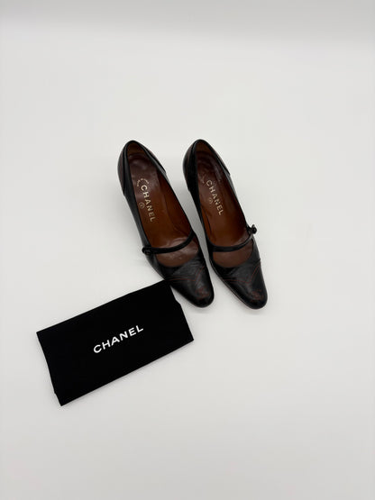 Vintage Chanel Mary Jane Pumps