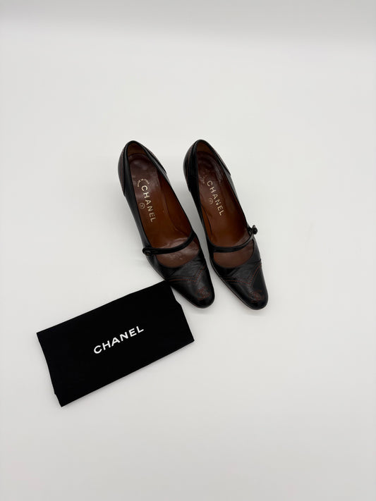 Vintage Chanel Mary Jane Pumps