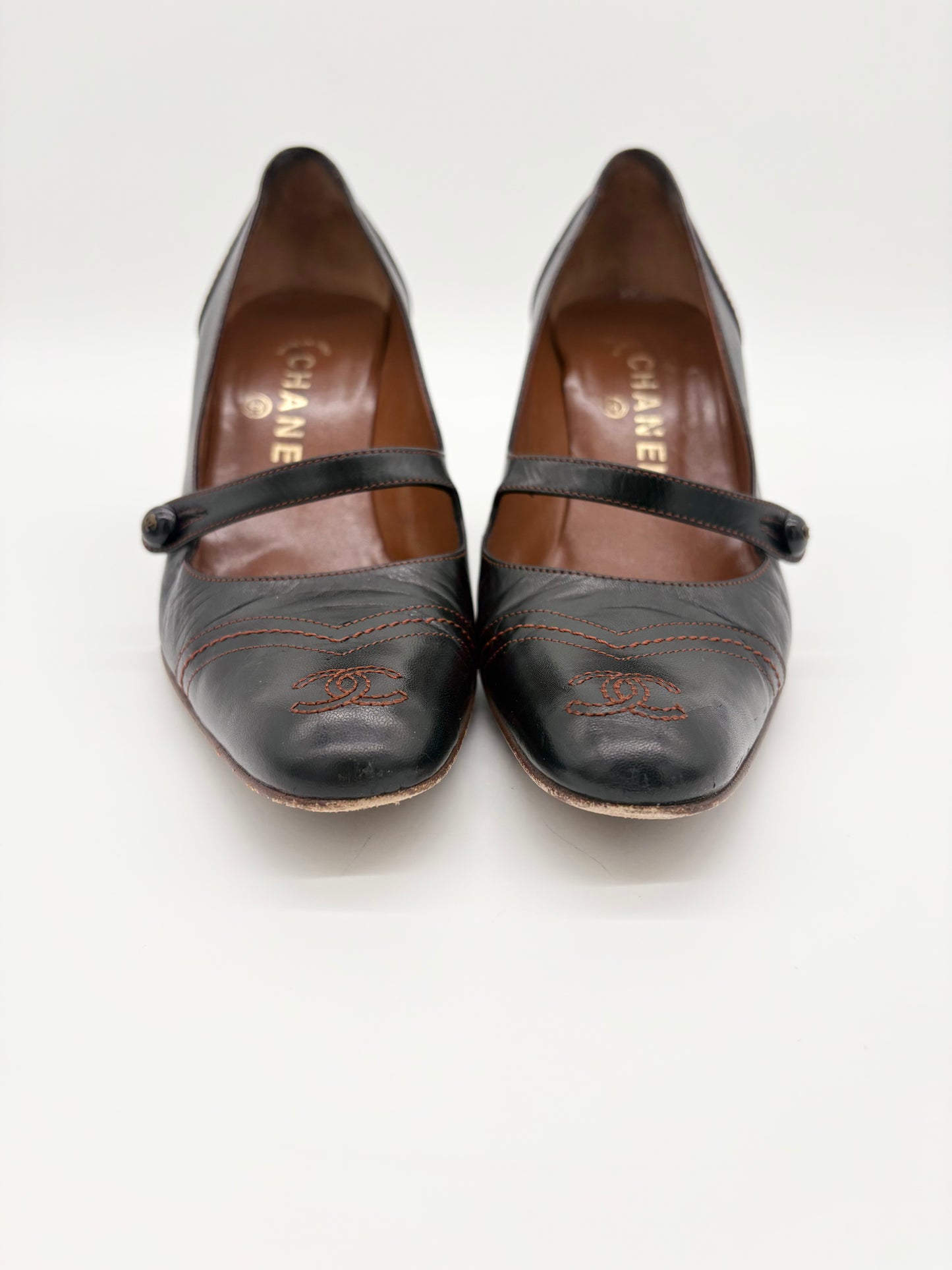 Vintage Chanel Mary Jane Pumps