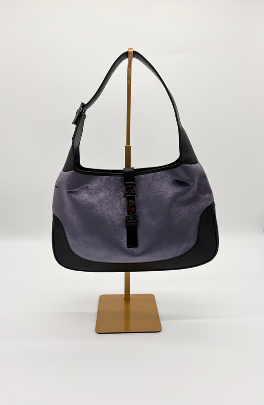 Jackie Gucci Bag Purple Velvet