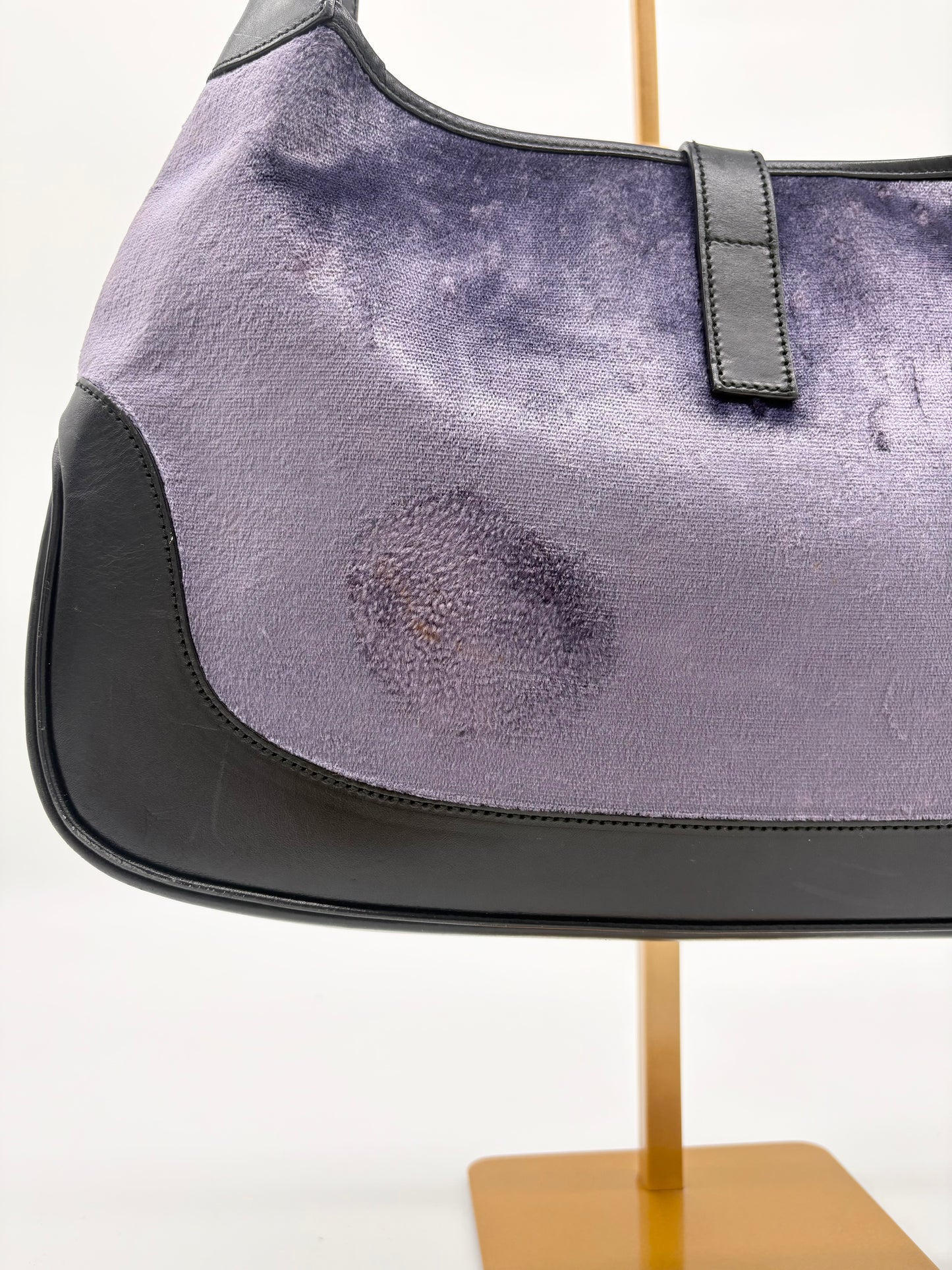 Jackie Gucci Bag Purple Velvet
