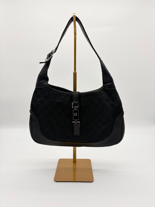 Vintage Gucci GG Canvas Jackie Shoulder Bag