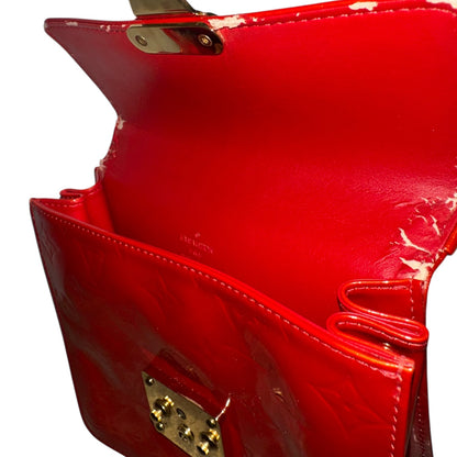 Louis Vuitton 2000s Red Patent and Vachetta Leather Spring Street Bag with Gold Hardware ***SOLD***