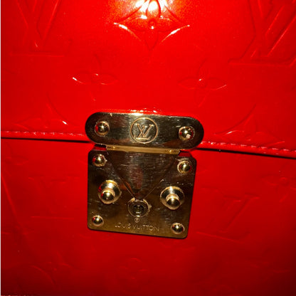 Louis Vuitton 2000s Red Patent and Vachetta Leather Spring Street Bag with Gold Hardware ***SOLD***