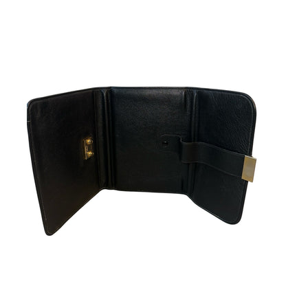 Dior Trotter Monogram Leather & Canvas Clutch
