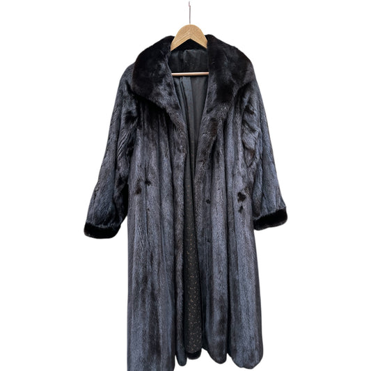 Black Full Length Mink Coat