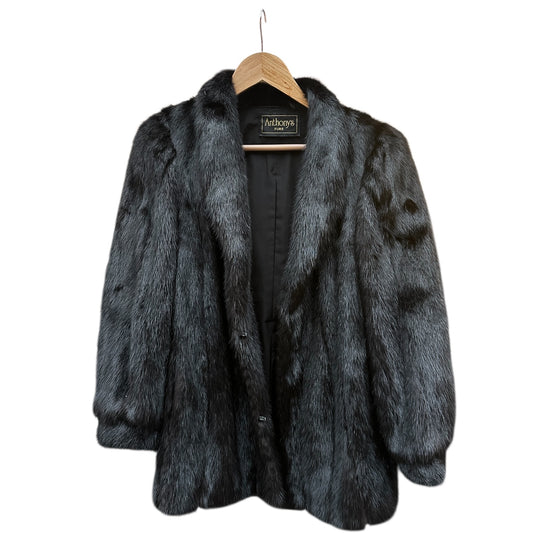 Black Mink Fur Coat