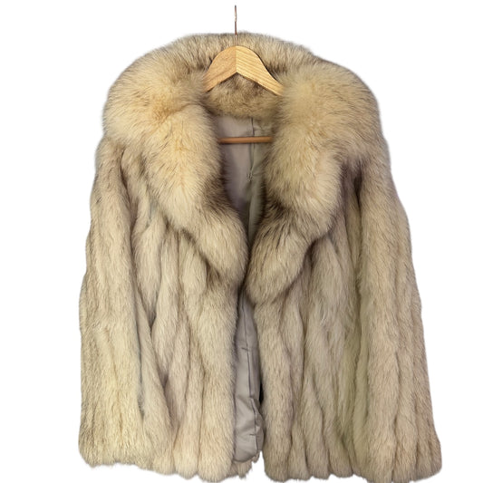 Vintage Cream Fox Fur Coat